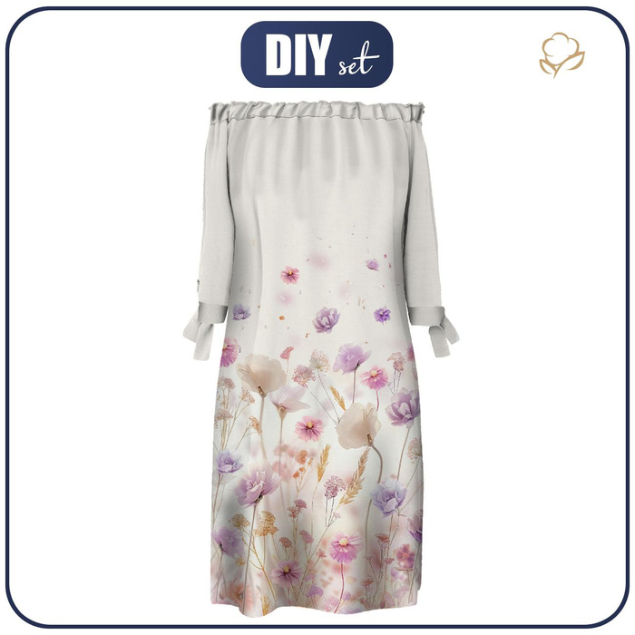 ŠATY "CARMEN" - FLOWERS wz.10 - krep M