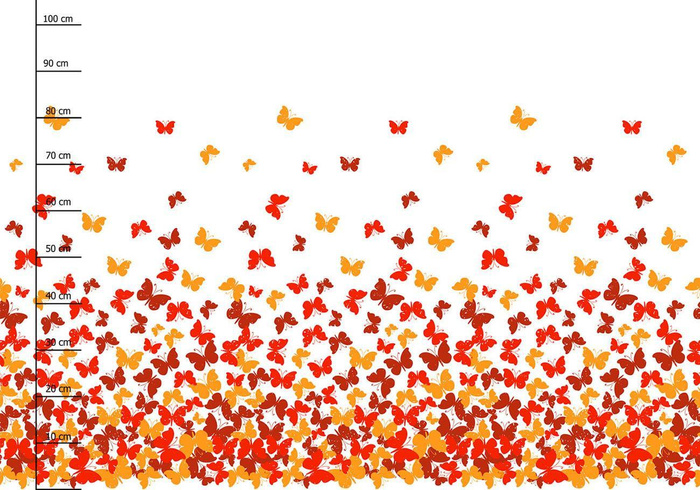 BUTTERFLIES AQUA - panel single jersey TE210