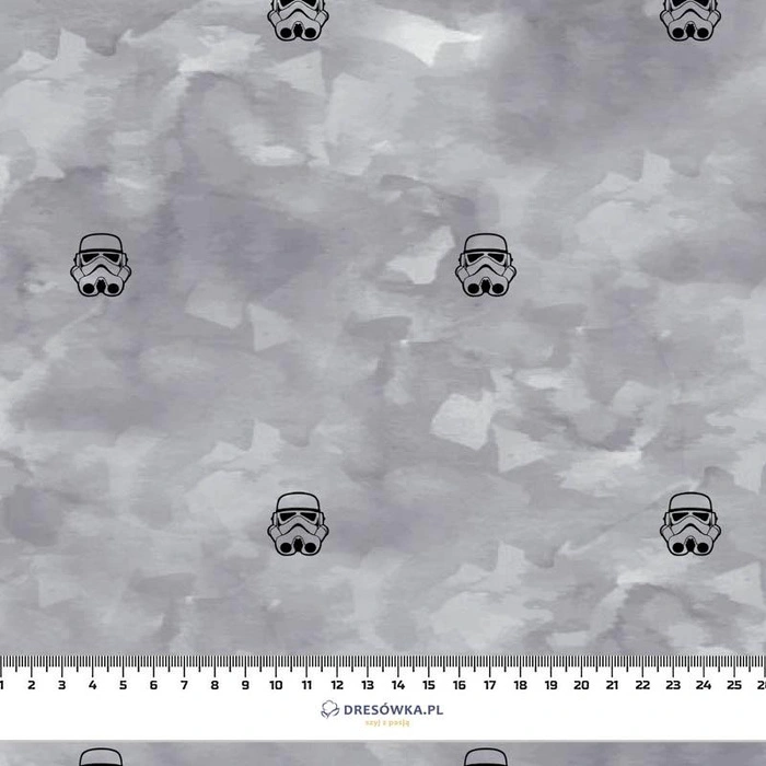 STORMTROOPERS (minimal) / CAMOUFLAGE pat. 2 (grey) - single jersey with elastane