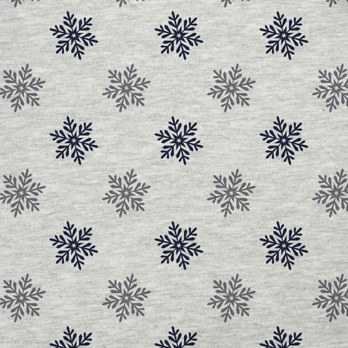 SNOWFLAKES pat. 5 (WINTER TIME) / melange light grey