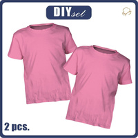 2-PACK - BASIC DĚTSKÉ TRIČKO - PINK - Sada šití (86)