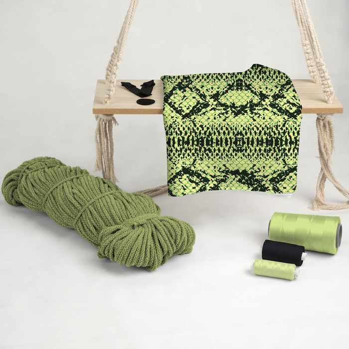 SNAKE'S SKIN PAT. 2 / green - Viscose jersey