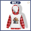 KID'S HOODIE (ALEX) - SWEET COW - looped knit fabric (86/92)