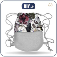 GYM BAG WITH POCKET - PARADISE FLOWERS - sewing set