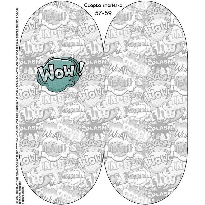 "Beanie" Mütze - COMICS / wow (minze) 44-47
