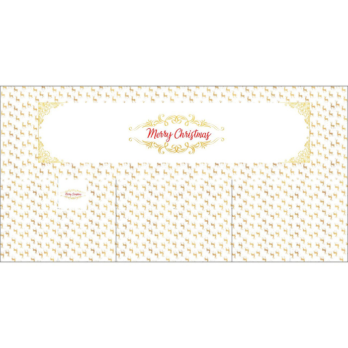 NAPKINS AND RUNNER - MERRY CHRISTMAS / reindeer - sewing set