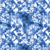 BATIK pat. 1 / classic blue - Viscose jersey