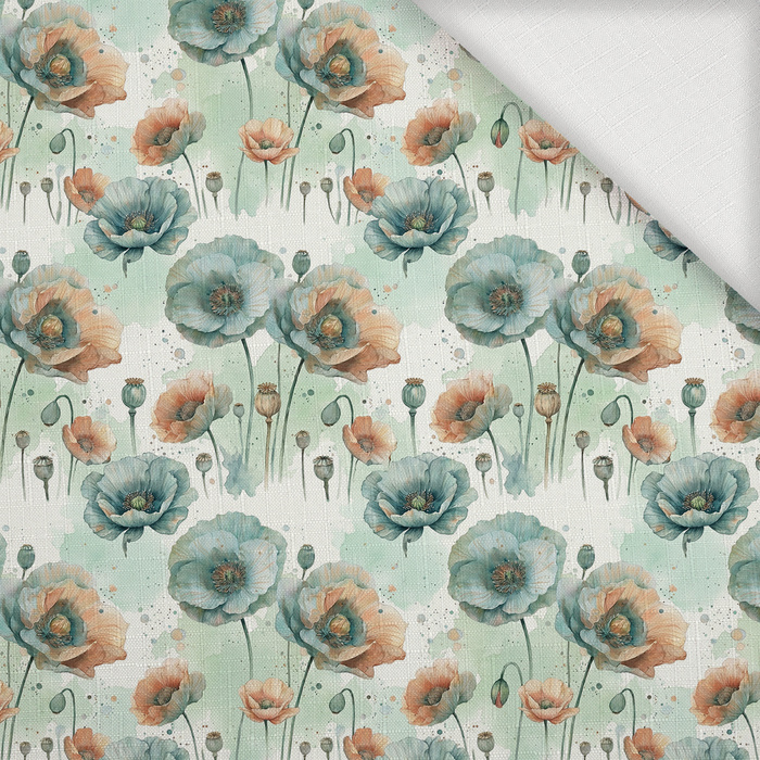 FLOWERS OWL FAMILY - Webware für Tischdecken