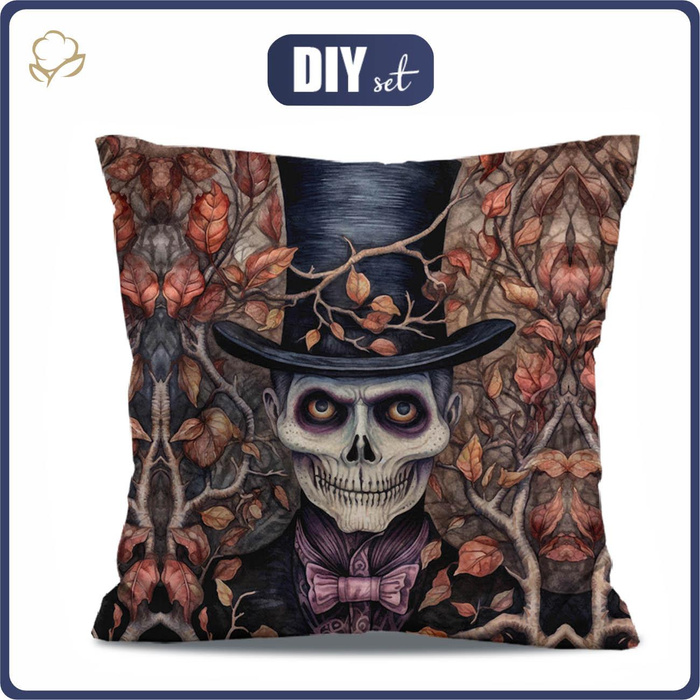 KISSEN 45x45 - SKELETON - Velours - Nähset