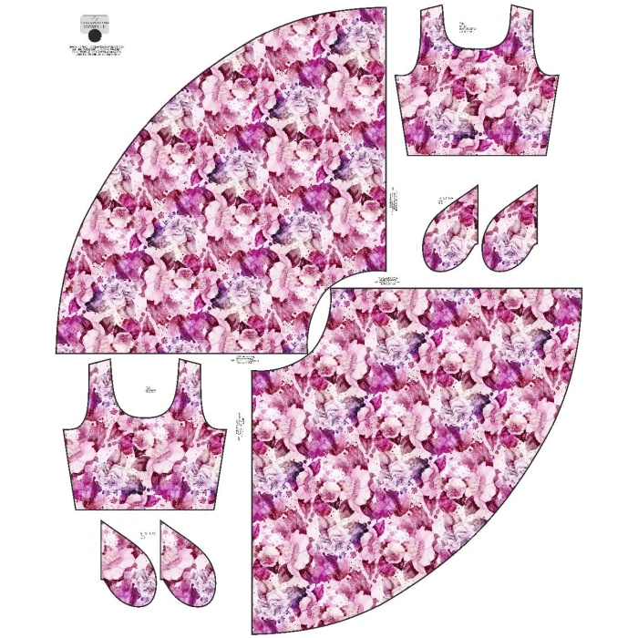 KLEID "ISABELLE" - PINK PARADISE WZ. 2 - Nähset XS