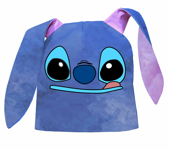 DZIECIĘCA CZAPKA I CHUSTA (BUNNY) - BLUE ALIEN 51-54