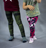 GIRLS THERMO LEGGINGS (DORA) - alcohol ink wz.17 RAINBOW - sewing set 140