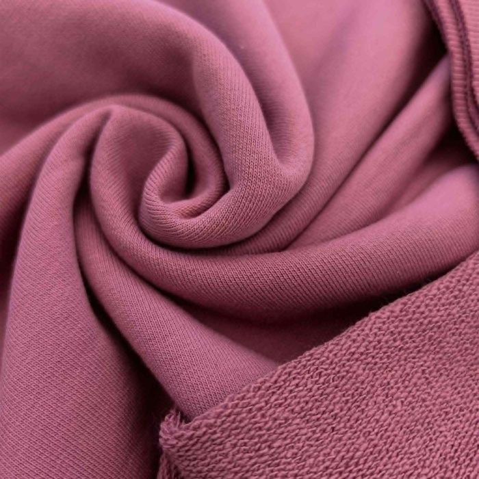 Looped knit fabric HEAVY 400g - MAUVE