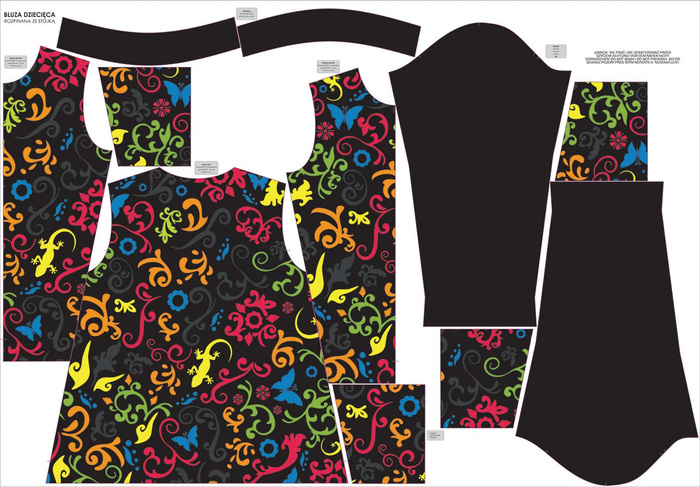 "MAX" CHILDREN'S TRAINING JACKET - ETNO COLOUR - Functional fabric (158-164)