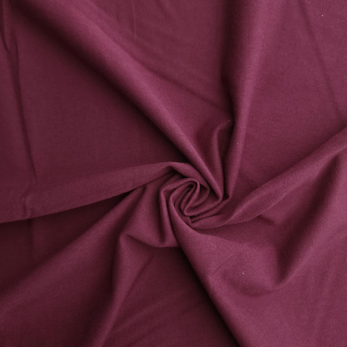 Single jersey mit elastan TE210 - AUBERGINE (D-215)