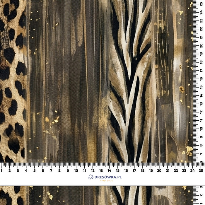 ANIMAL PATTERN WZ. 9 - Hydrofobní česaná teplákovina