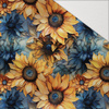 Sunflowers wz. 9 - Hydrophobic brushed knit
