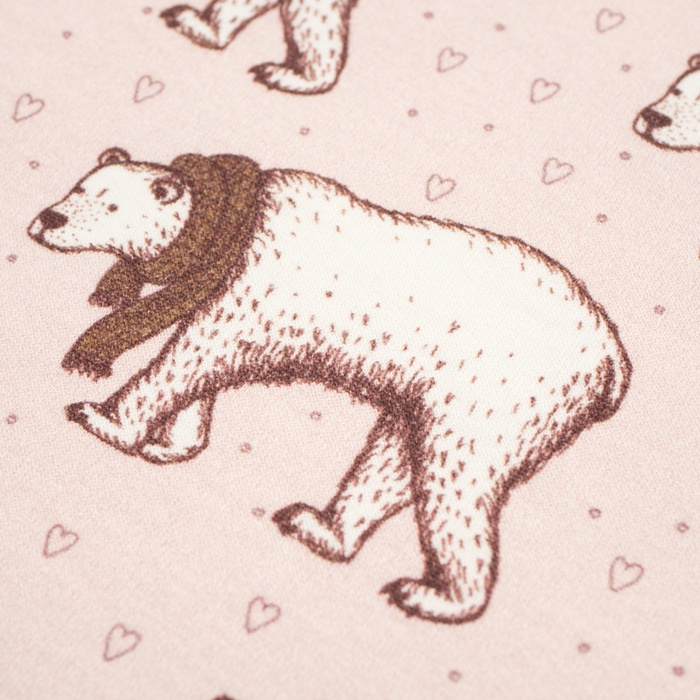 POLAR BEARS - looped brushed knit with elastane PDE250