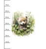 WATERCOLOR LITTLE BEAR - PANEL (75cm x 80cm) tkanina wodoodporna