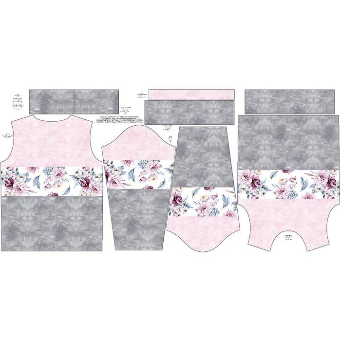 KINDER SWEATSHIRT (NOE) - AQUARELL-STRAUß Ms. 2 / Streifen - Sommersweat (86/92)