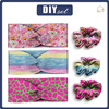HEADBAND AND HAIR ELASTIC 3KPL - PATTERN 4 - sewing set 4-8