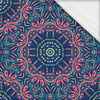100cm KOLOROWA MANDALA wz. 4- single jersey z elastanem ITY