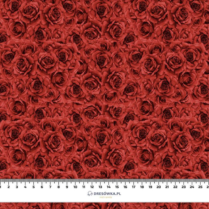 ROSES pat. 5 (CHECK AND ROSES)- single jersey with elastane ITY
