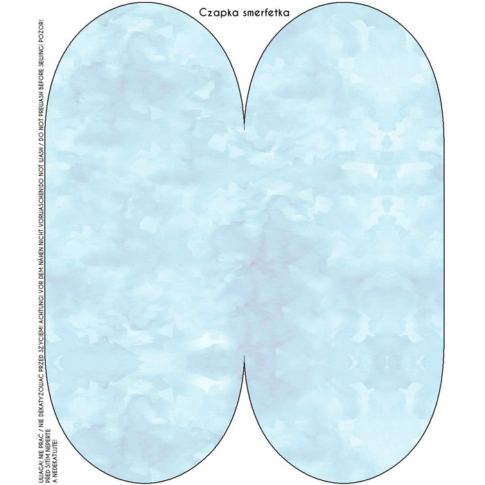 "Beanie" cap - CAMOUFLAGE pat. 2 / light blue 54-56