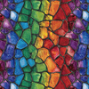 STAINED GLASS WZ. 23- Slub Weave