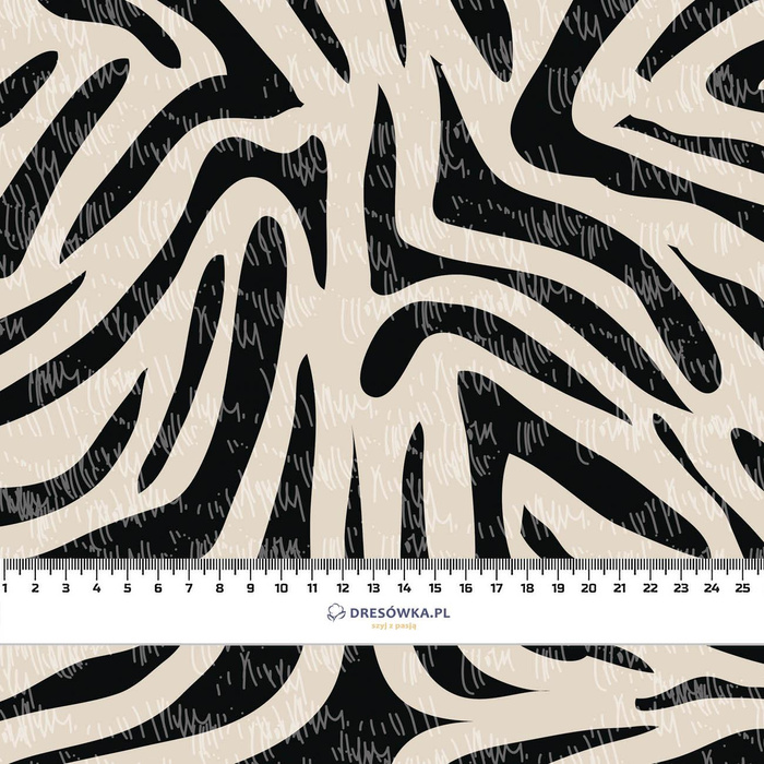 ZEBRA WZ. 1/ BEIGE - viscose woven fabric