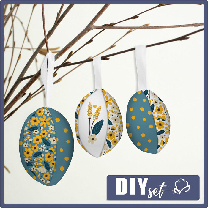 7 OSTEREIER NÄHSET - BLÜMCHEN M. 2