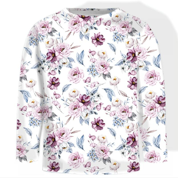 LONGSLEEVE - AQUARELL-STRAUß Ms. 2 - Single Jersey (98/104)