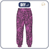 WOMEN'S JOGGERS (NOEMI) - NEON ZEBRA PAT. 1 - sewing set
