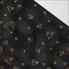 Black & Gold Glamour wz.7 - Hydrofobní česaná teplákovina