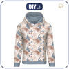 CLASSIC WOMEN’S HOODIE (POLA) - RETRO FLOWERS pat. 2 - sewing set L