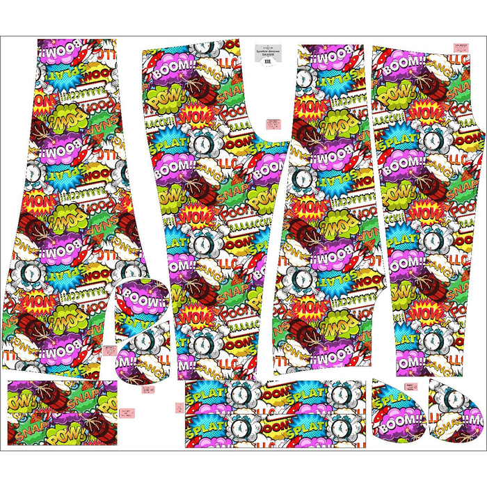 WOMEN'S JOGGERS (NOEMI) - COMICS 2.0 - sewing set L