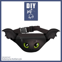 JUNIOR HIP BAG - BLACK DRAGON - small