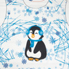 CHILDREN'S PAJAMAS " MIKI" - PENGUIN 2.0 / turquoise - Elastic cotton knit fabric (134/140)