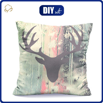 PILLOW 45x45 - DEER (ADVENTURE) / boards - sewing set