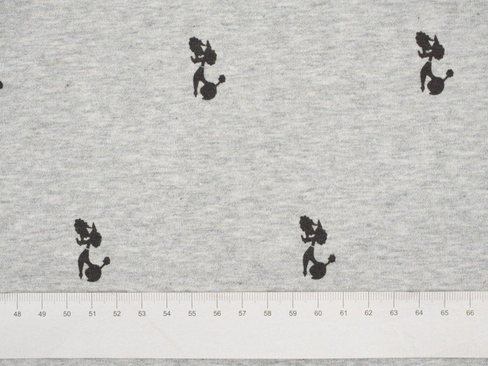 POODLES (MINIMAL) / M-01 melange light grey- single jersey TE210