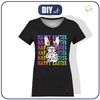 T-SHIRT DAMSKI - HAPPY EASTER / neon - zestaw do uszycia