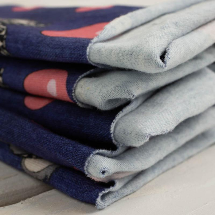 KOALA A BUBLINY / ACID WASH VZ. 3 GRANÁTOVÝ - single jersey 