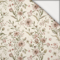 FLOWERS MEADOW WZ. 4 - lekka dzianina drapana