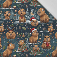 CHRISTMAS CAPYBARA - Cotton woven fabric