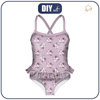 Girl's swimsuit - WATERCOLOR BOUQUET Pat. 5 - 122-128