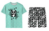 CHILDREN'S PAJAMAS "ADA" - PANDA / mint - sewing set