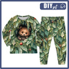 CHILDREN'S PAJAMAS " MIKI" - VINTAGE CHRISTMAS BEAR - sewing set (98/104)