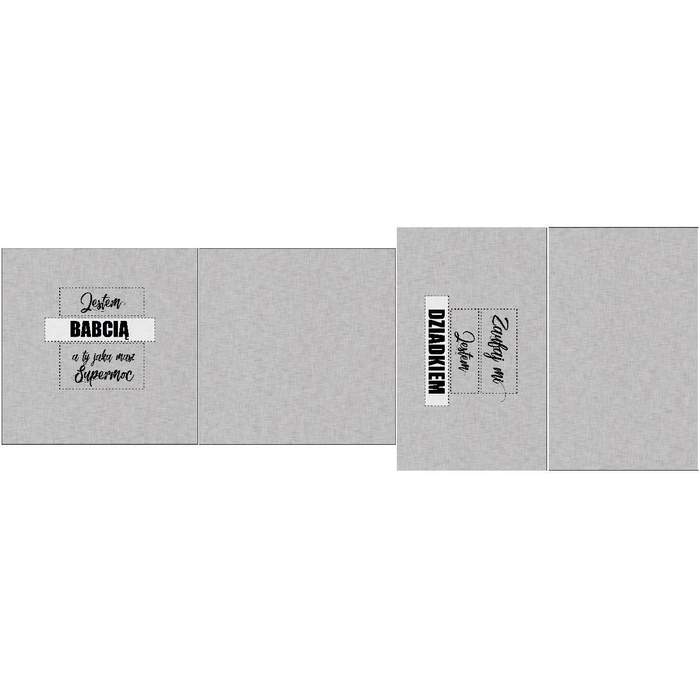DECORATIVE PILOWS - Jestem Babcią a jaką TY masz Supermoc?/ grey