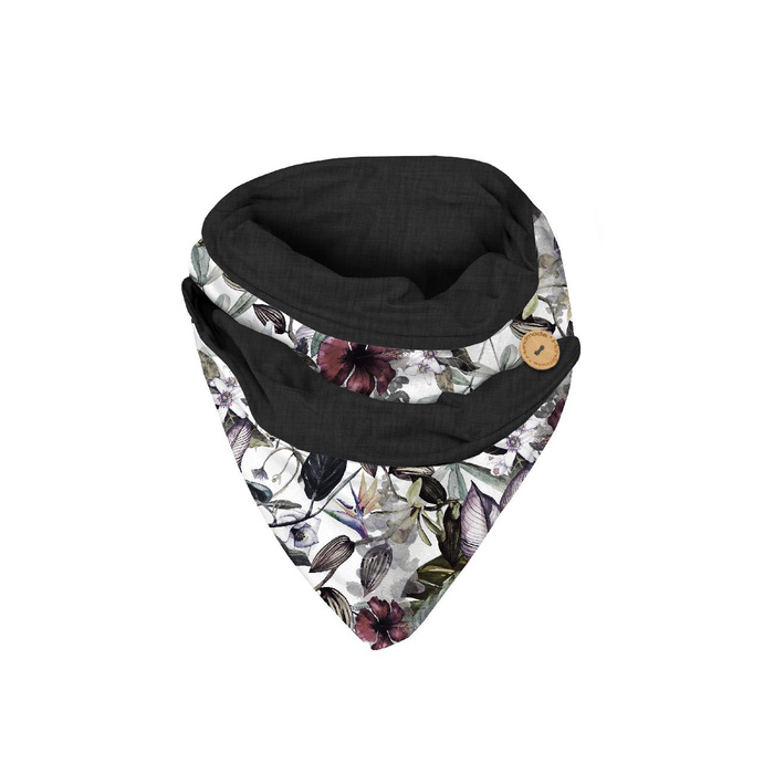 KNOPFSCHAL - PARADIESBLUMEN - Nähset