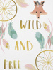 FOX AND DREAMCATCHERS (WILD & FREE) - Cotton woven fabric panel